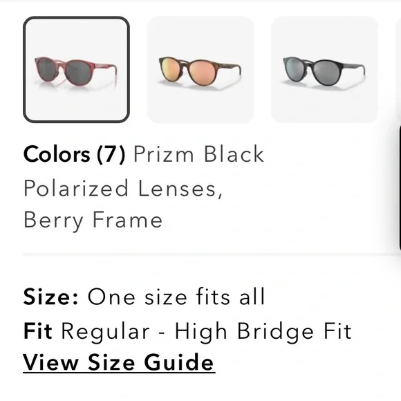 NWOT - Oakley Sprindrift Women's Berry Sunglasses with Polarized Lenses - Picture 3 of 10